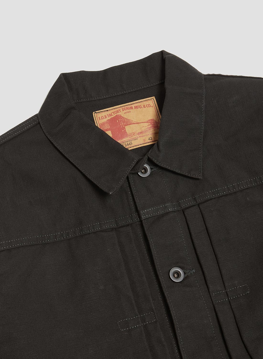 FOB Factory Cotton Duck Jacket Black - 2