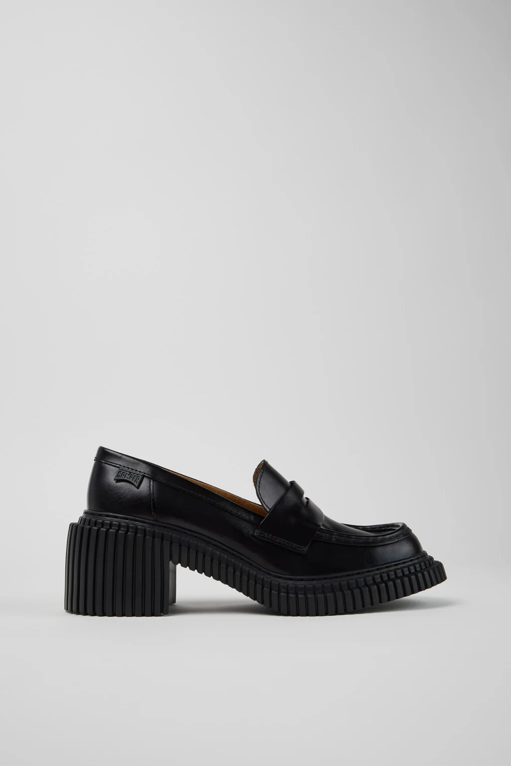 Pix London Black Leather Moccasins for Women. - 1