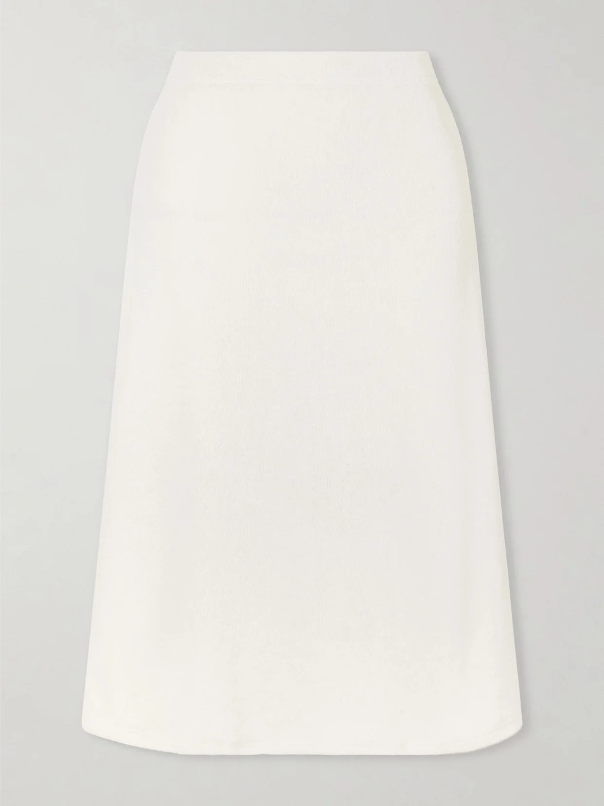 Sienna Cotton-blend Terry Midi Skirt - 1