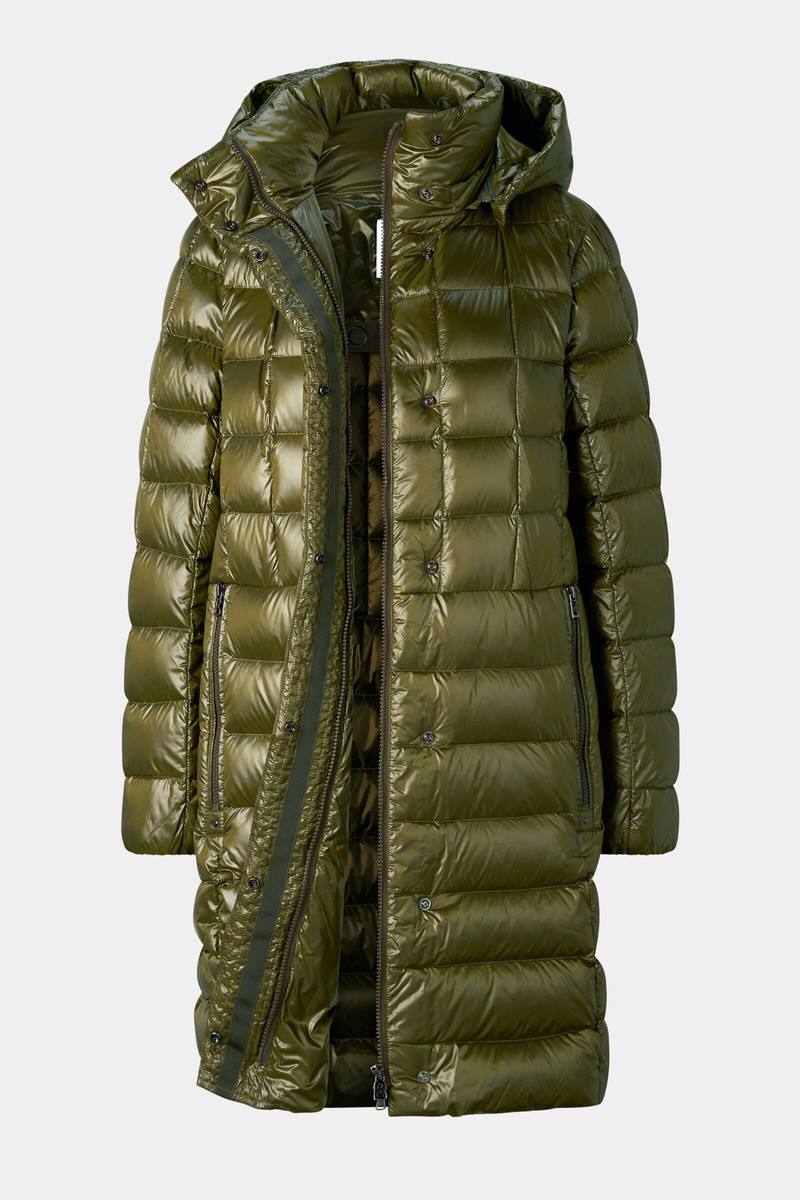 Meryl Down Coat in Olive 2