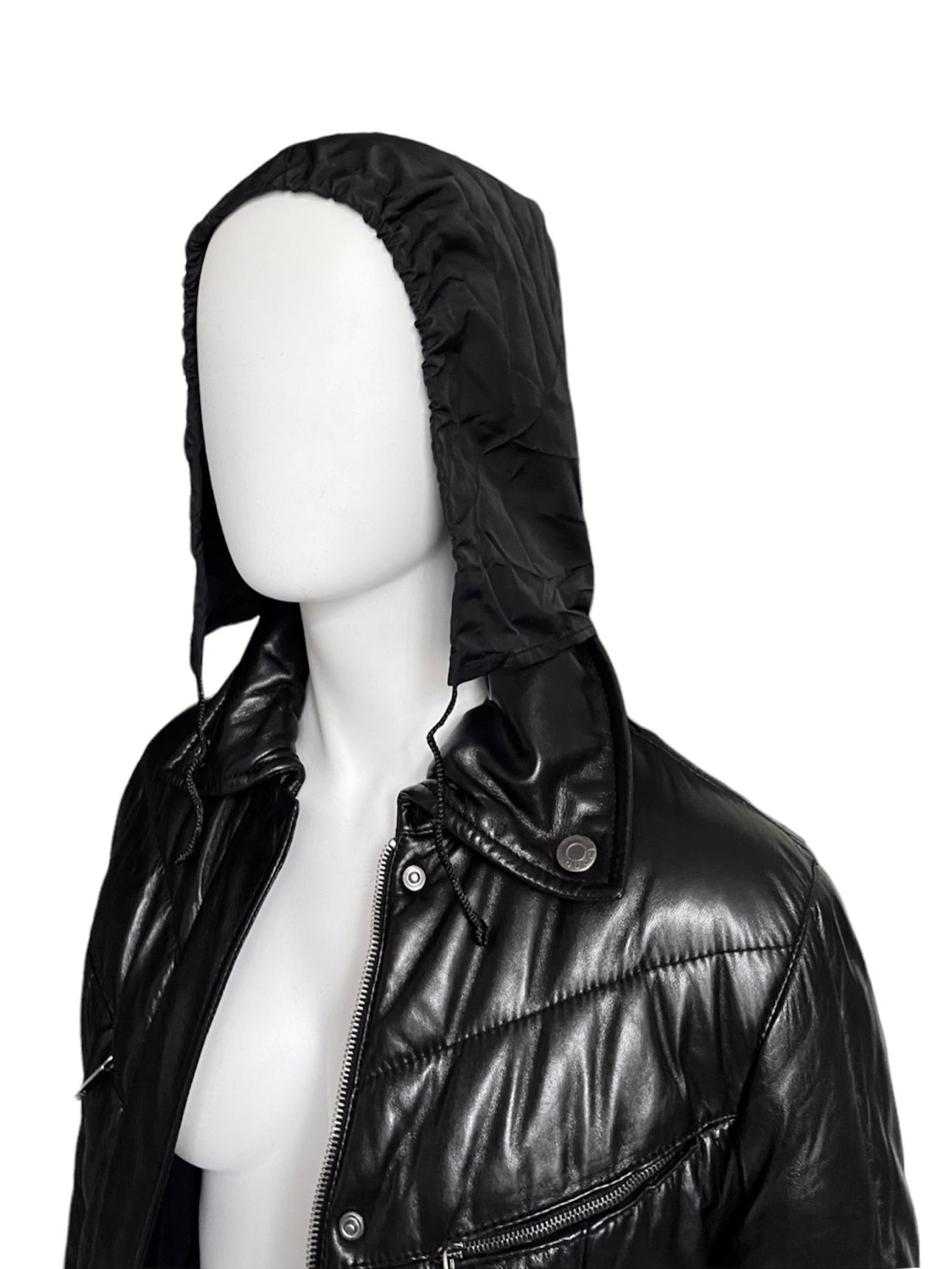 Gucci Fall 1998 Tom Ford Lambskin Leather Quilted Down Puffer Jacket 40 - 13