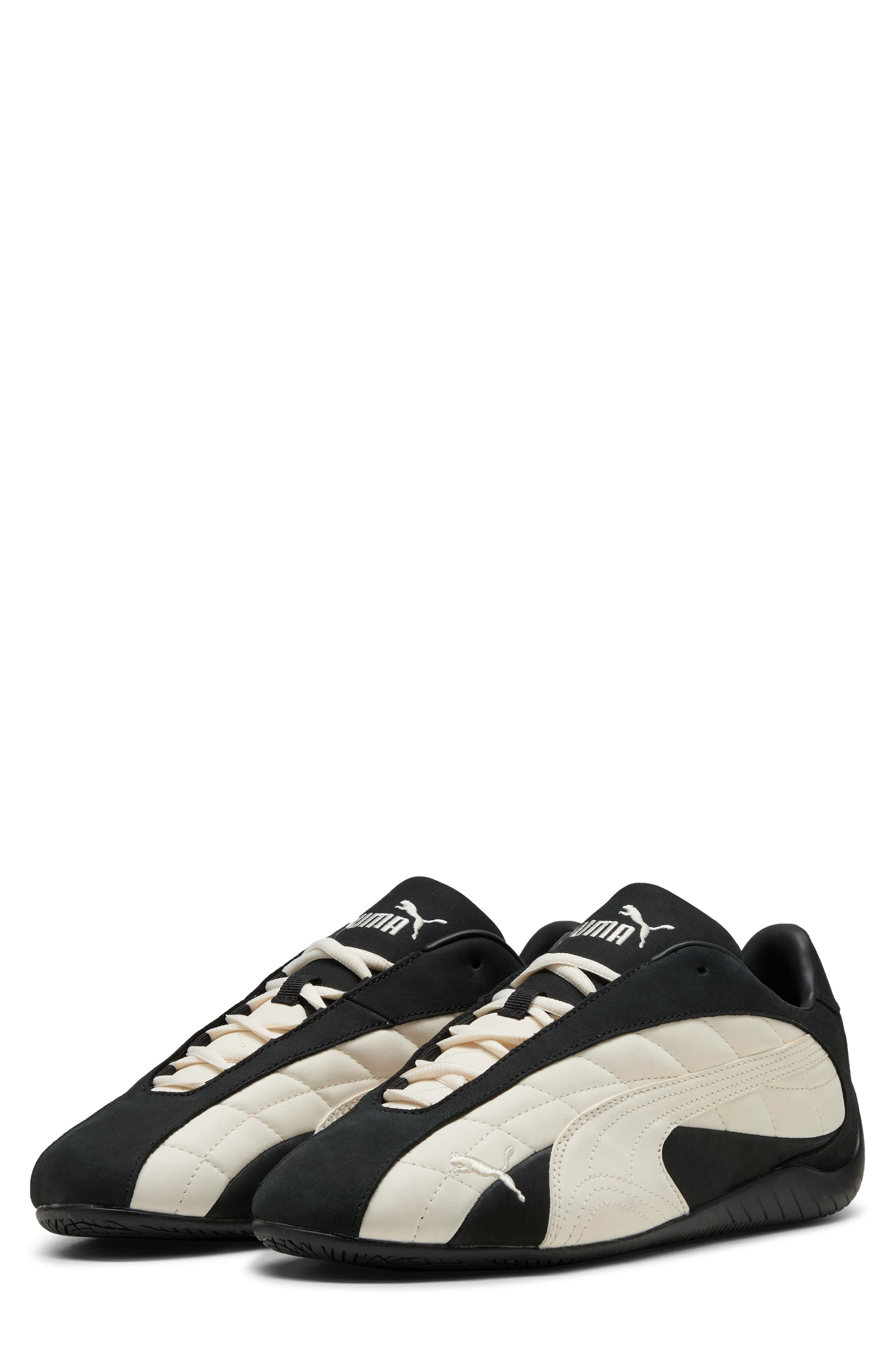 PUMA Speedcat Plus Quilted Sneaker in Puma Black/Frosted Ivory at Nordstrom - 9