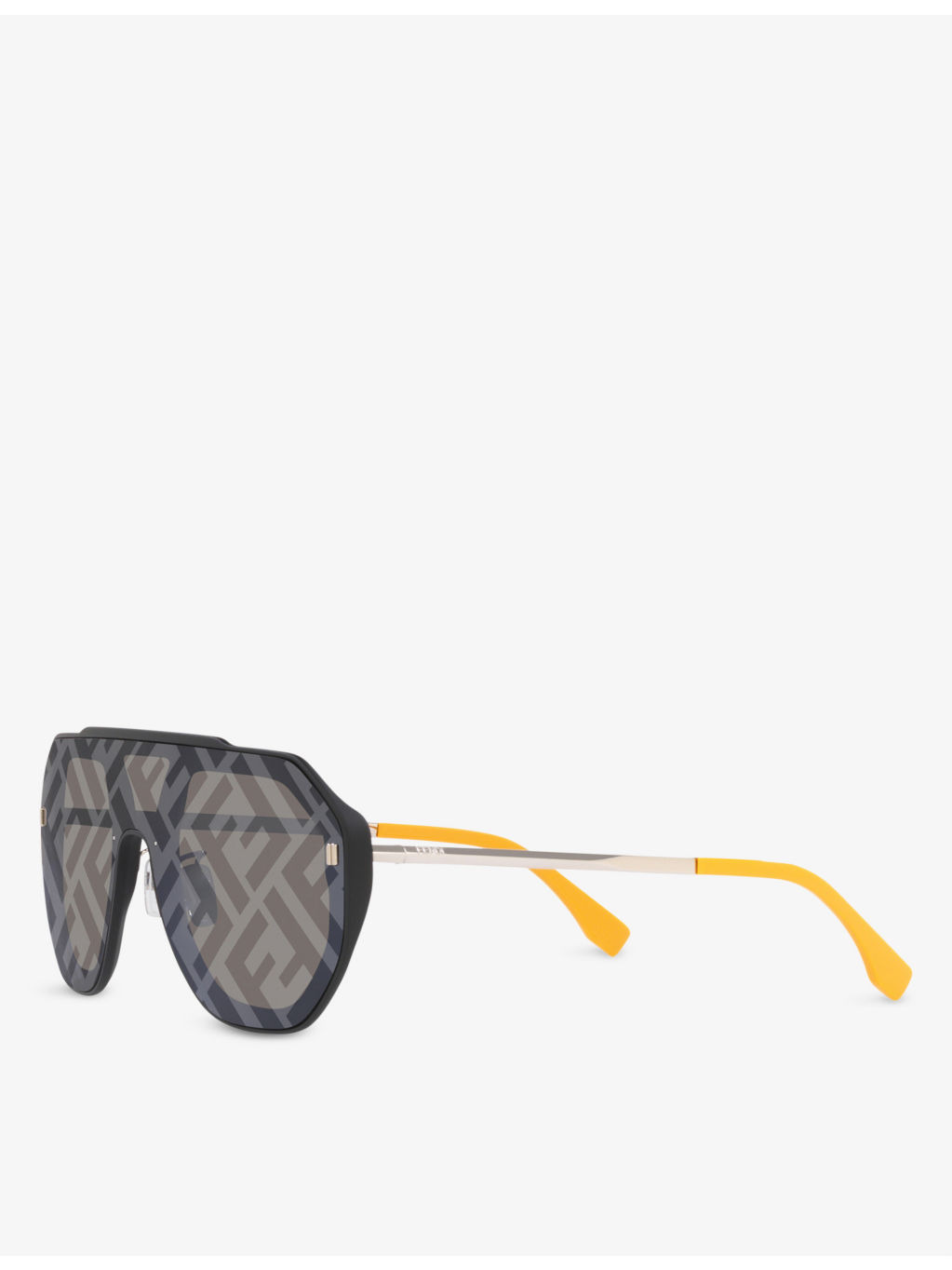 FN000575 monogram aviator-frame acetate sunglasses - 3