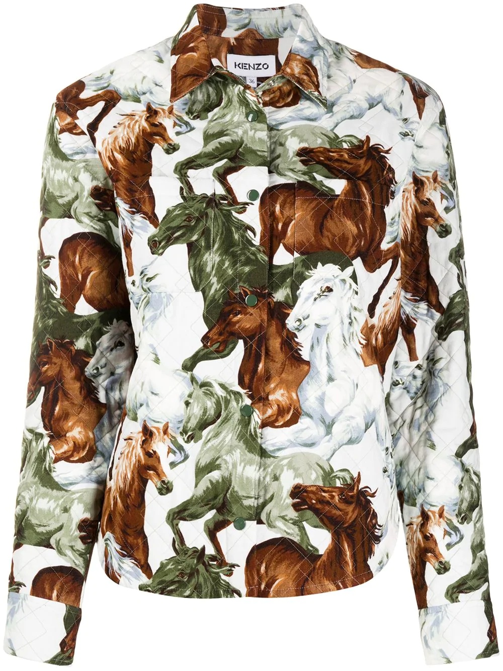 horse-print jacket - 1