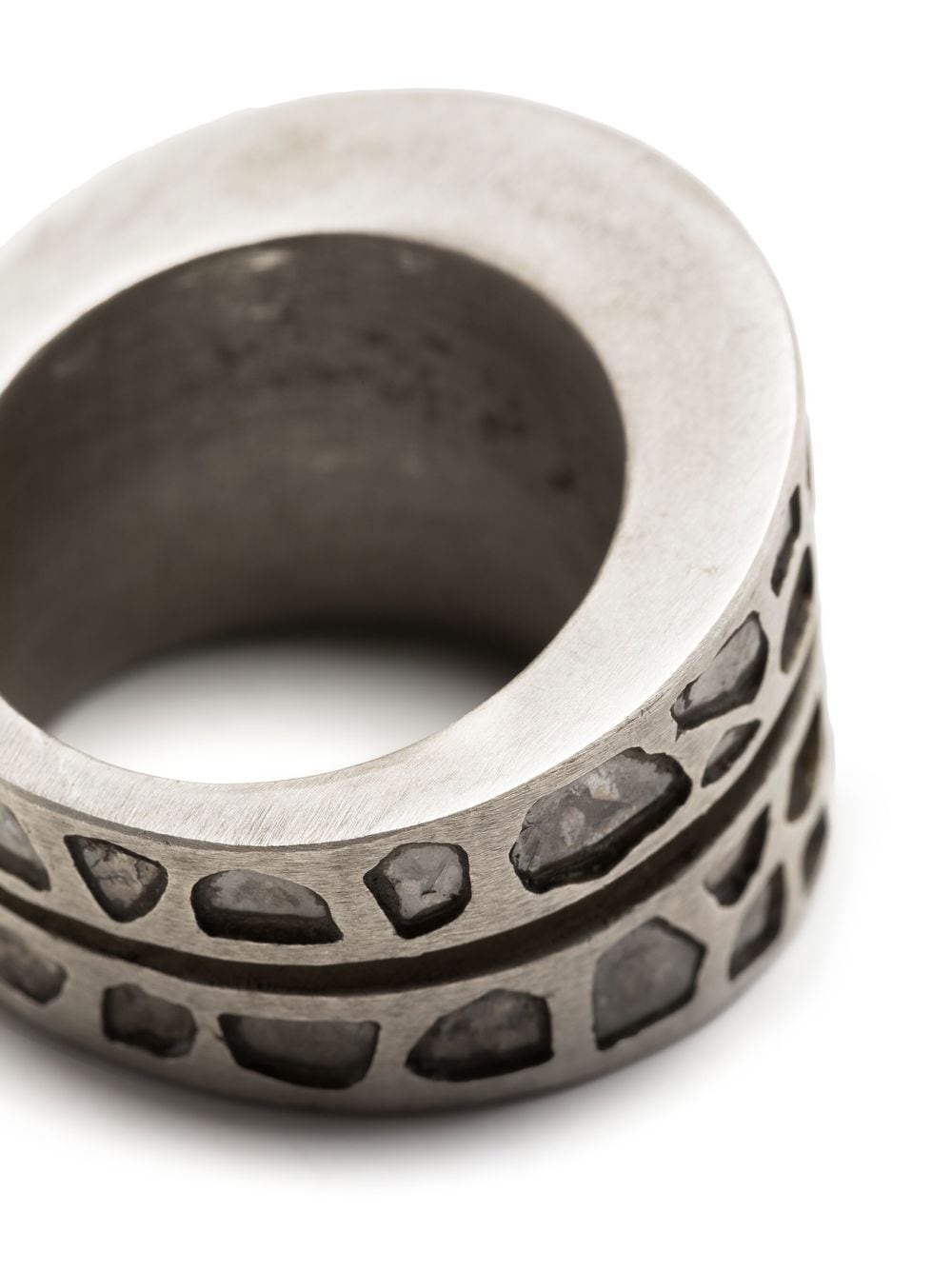 Crevice sterling silver ring - 3