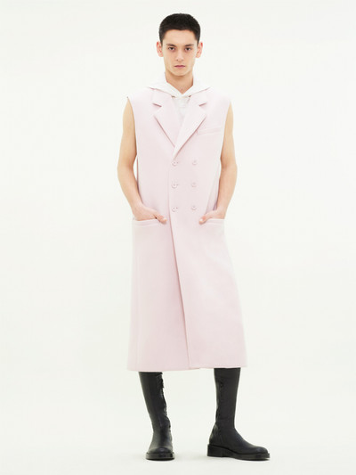courrèges EMBROIDERED WOOL SLEEVELESS COAT outlook