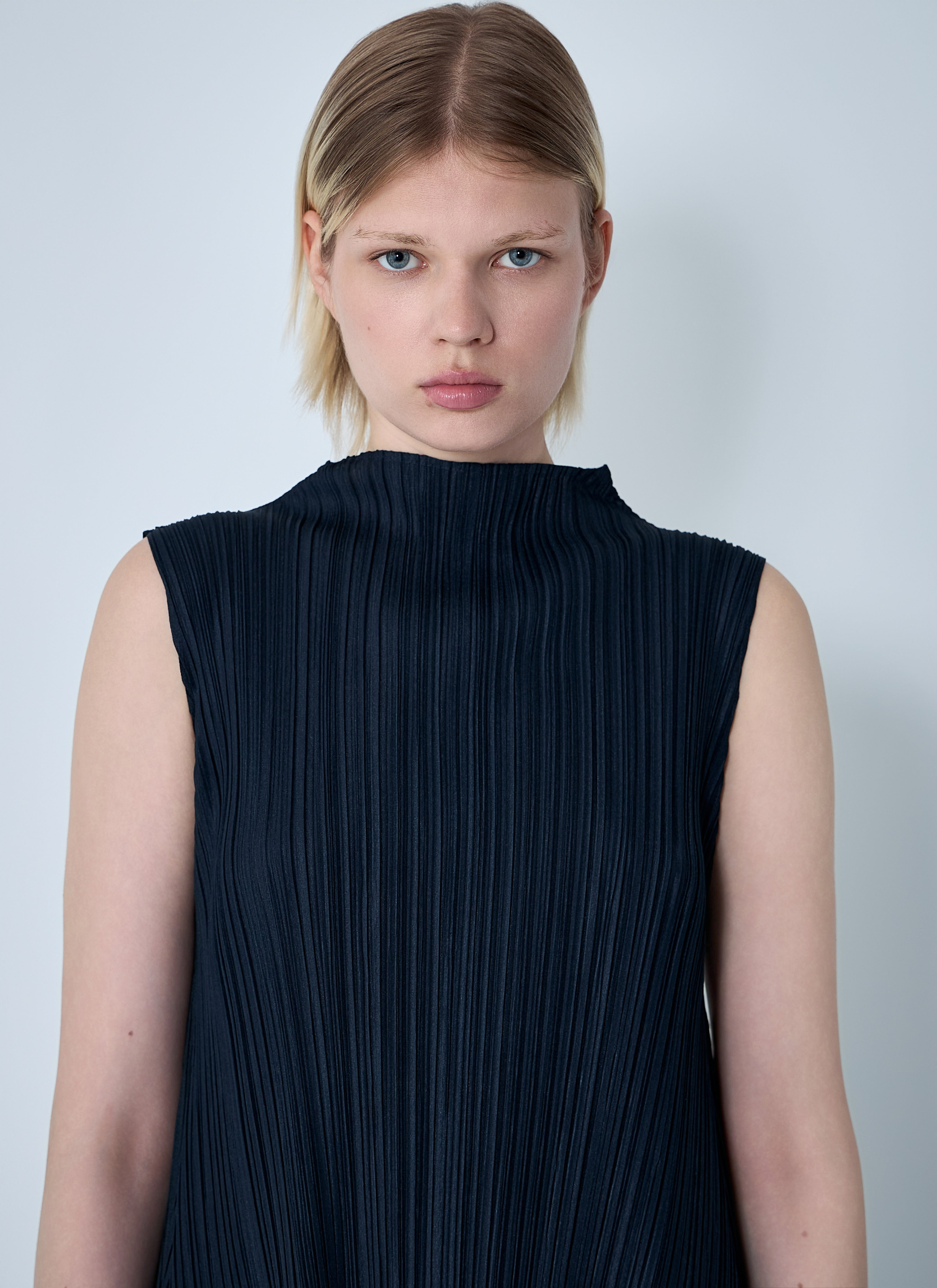 Pleats Please Issey Miyake Women Tunic Mellow Pleated Top - 5