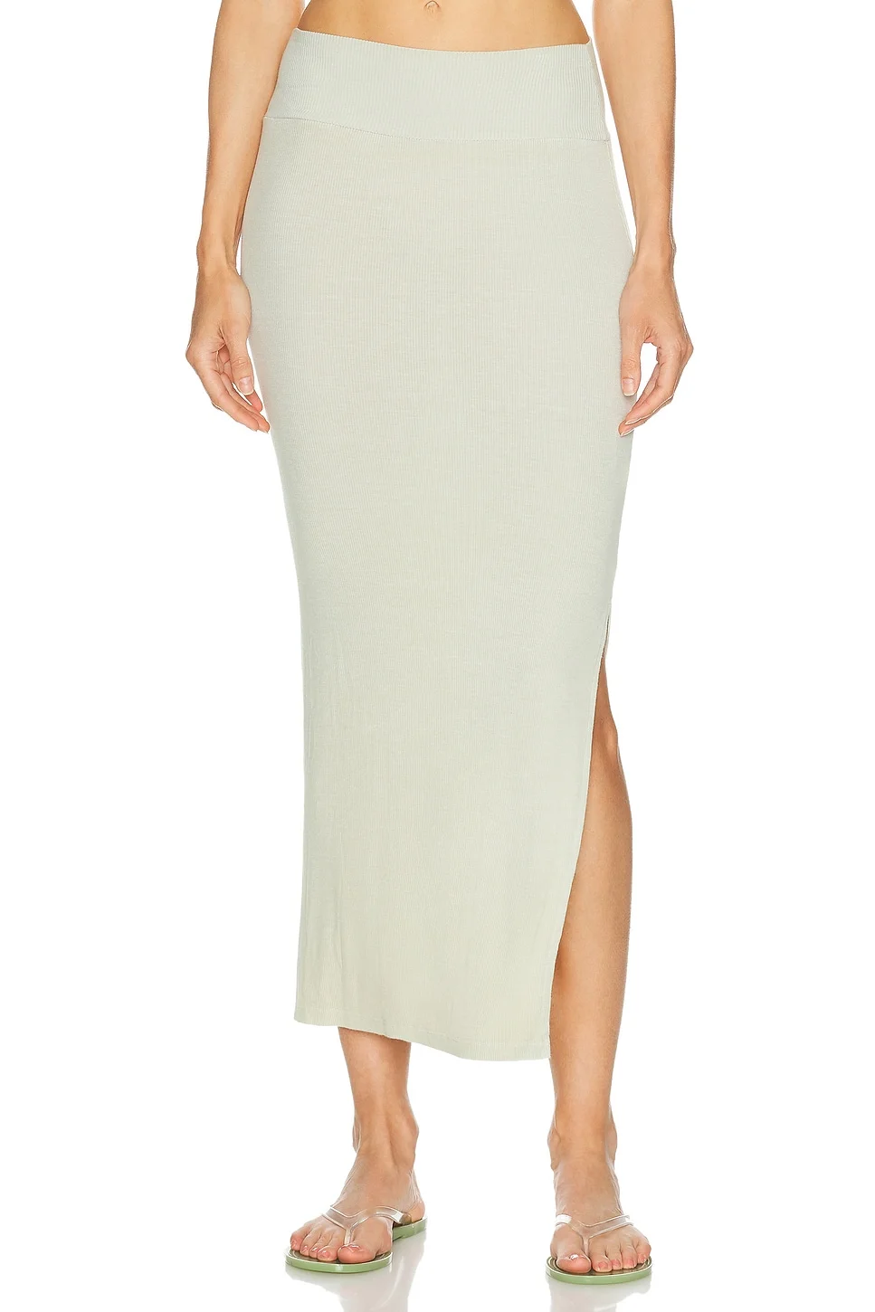 Silk Rib Essential Skirt - 1