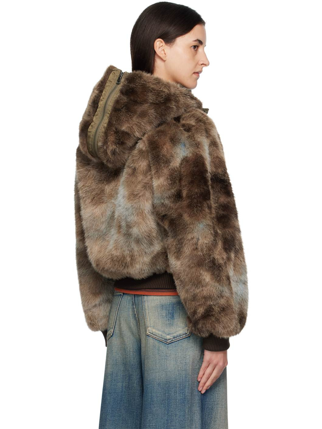 Brown Vanessa Faux-Fur Jacket - 3