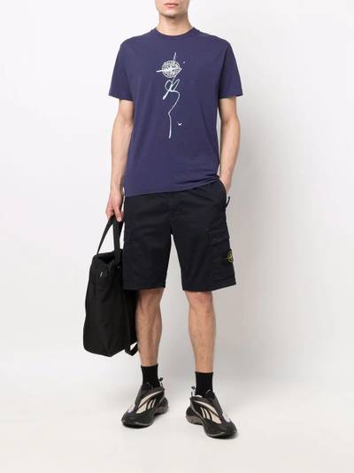 Stone Island Compass motif Bermuda shorts outlook