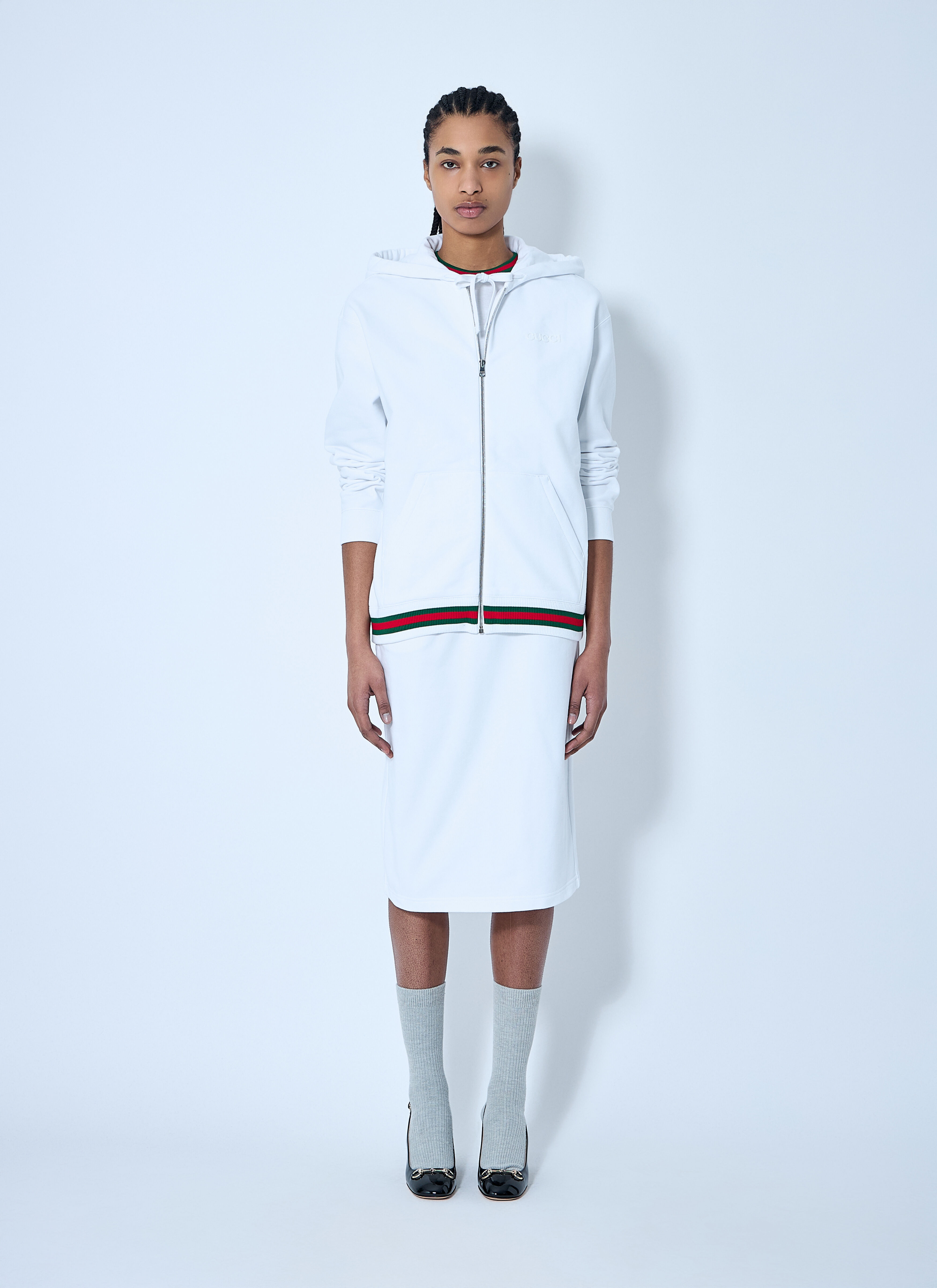 Web Trim Hooded Sweatshirt - 2