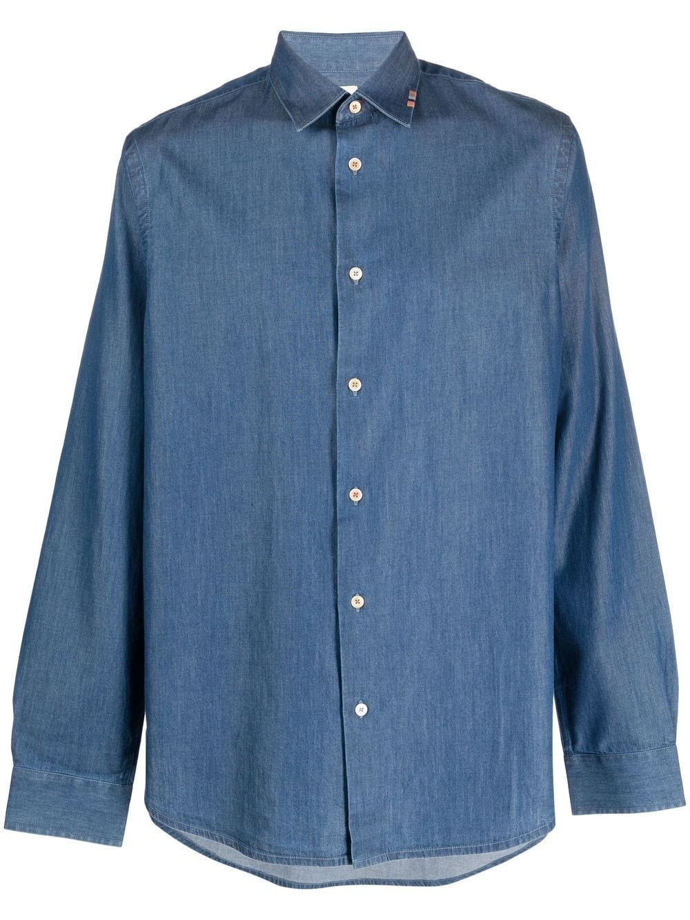 button-up denim shirt - 1