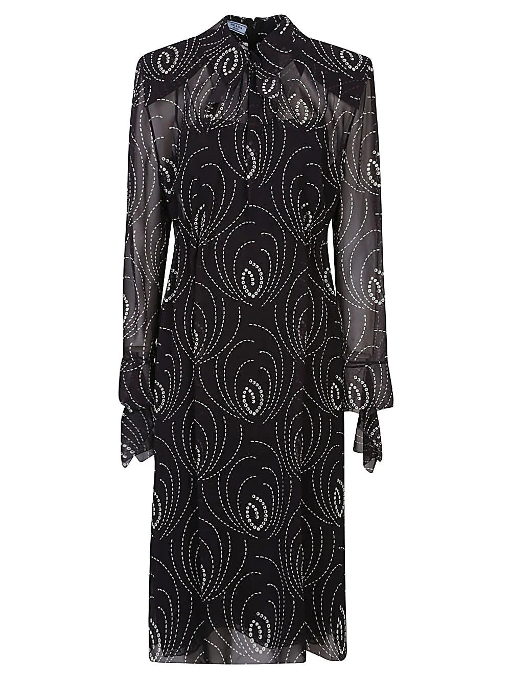 Prada Women Printed Silk Blend Dress - 1