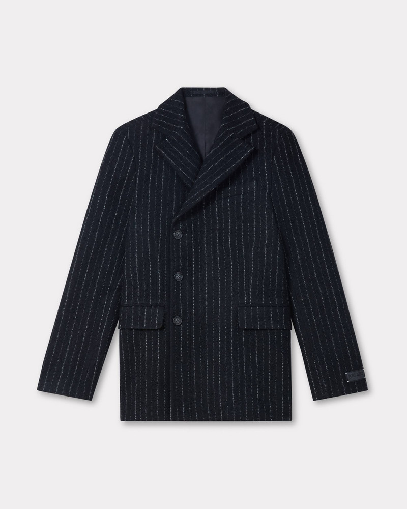 처녀 모직에 있는 대형 blazer - 1