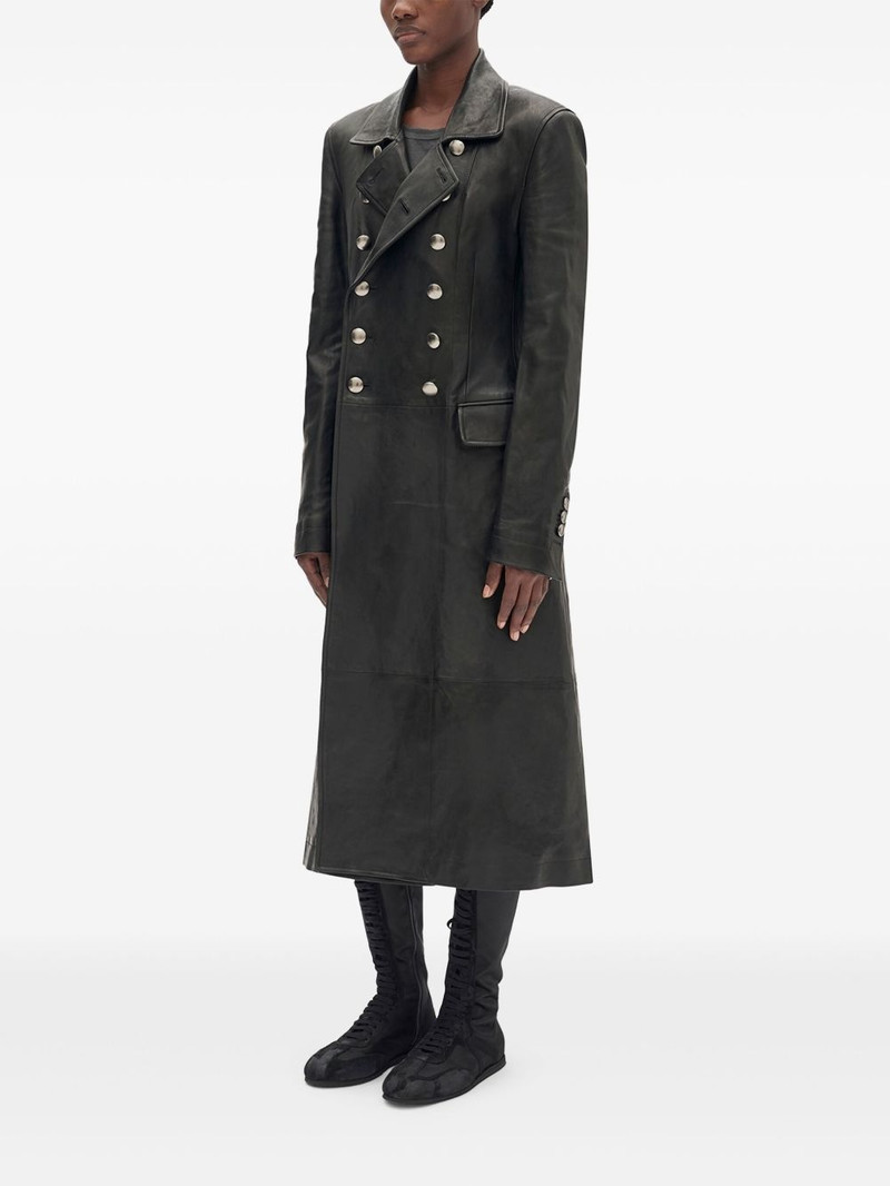 Ann Demeulemeester Adelita double-breasted trench coat outlook