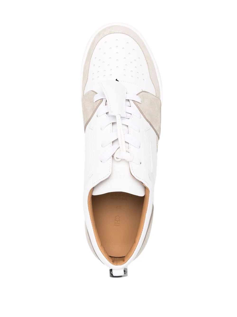 padlock-detail low top sneakers - 4