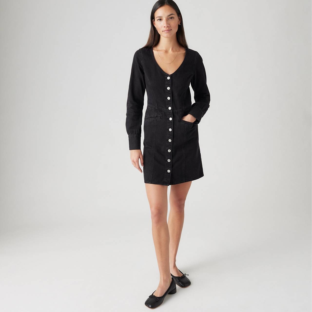 MONROE DENIM DRESS - 3