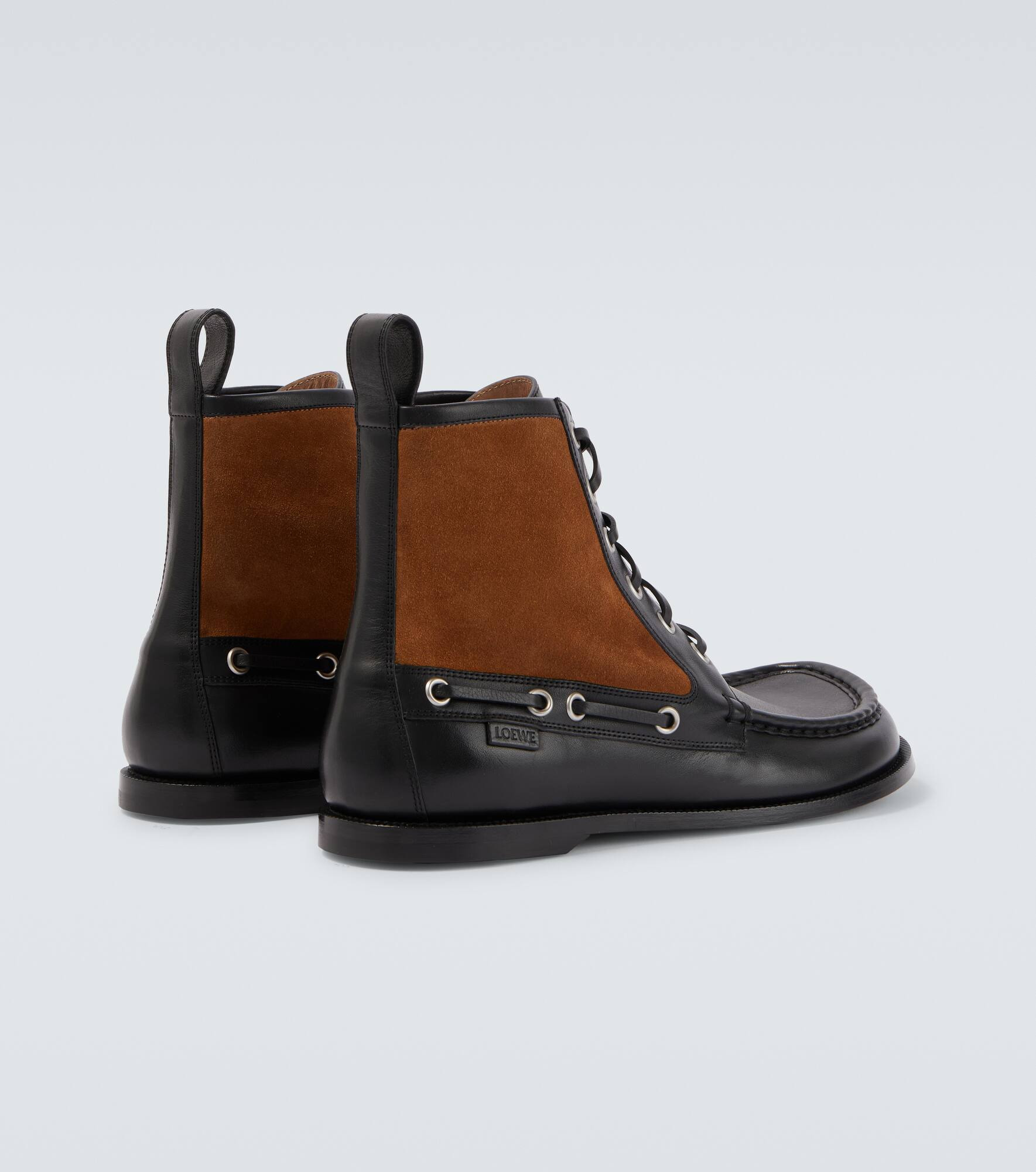 Campo suede and leather lace-up boots - 6