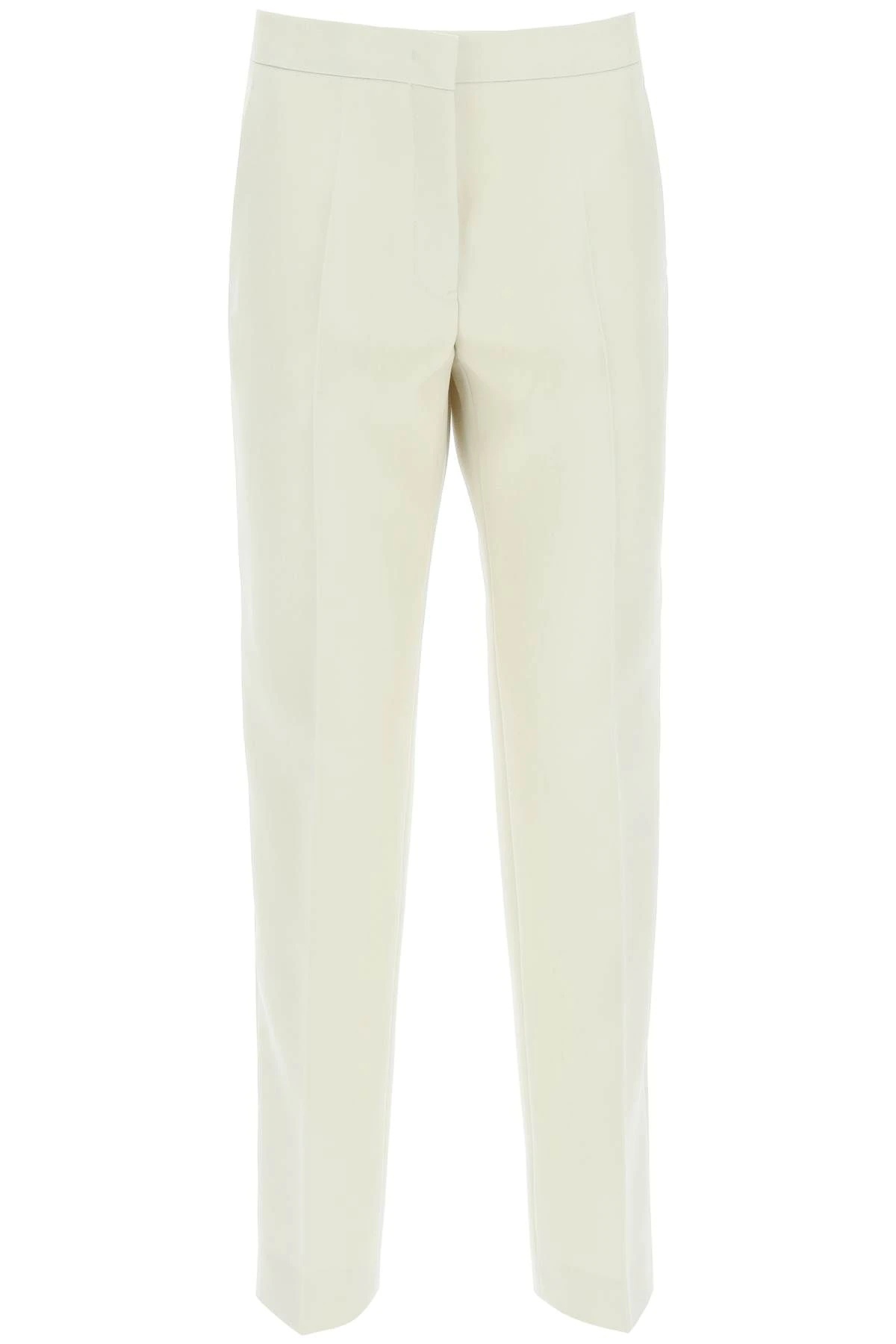 WOOL TWILL TROUSERS - 1