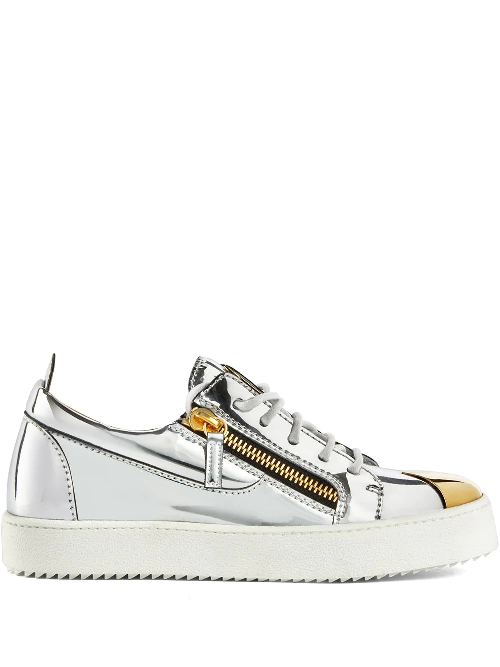 Frankie metallic low-top sneakers - 1