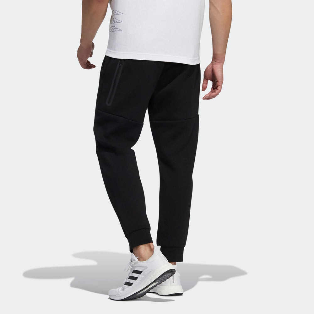Men's adidas Solid Color Sports Pants/Trousers/Joggers Black H39217 - 3