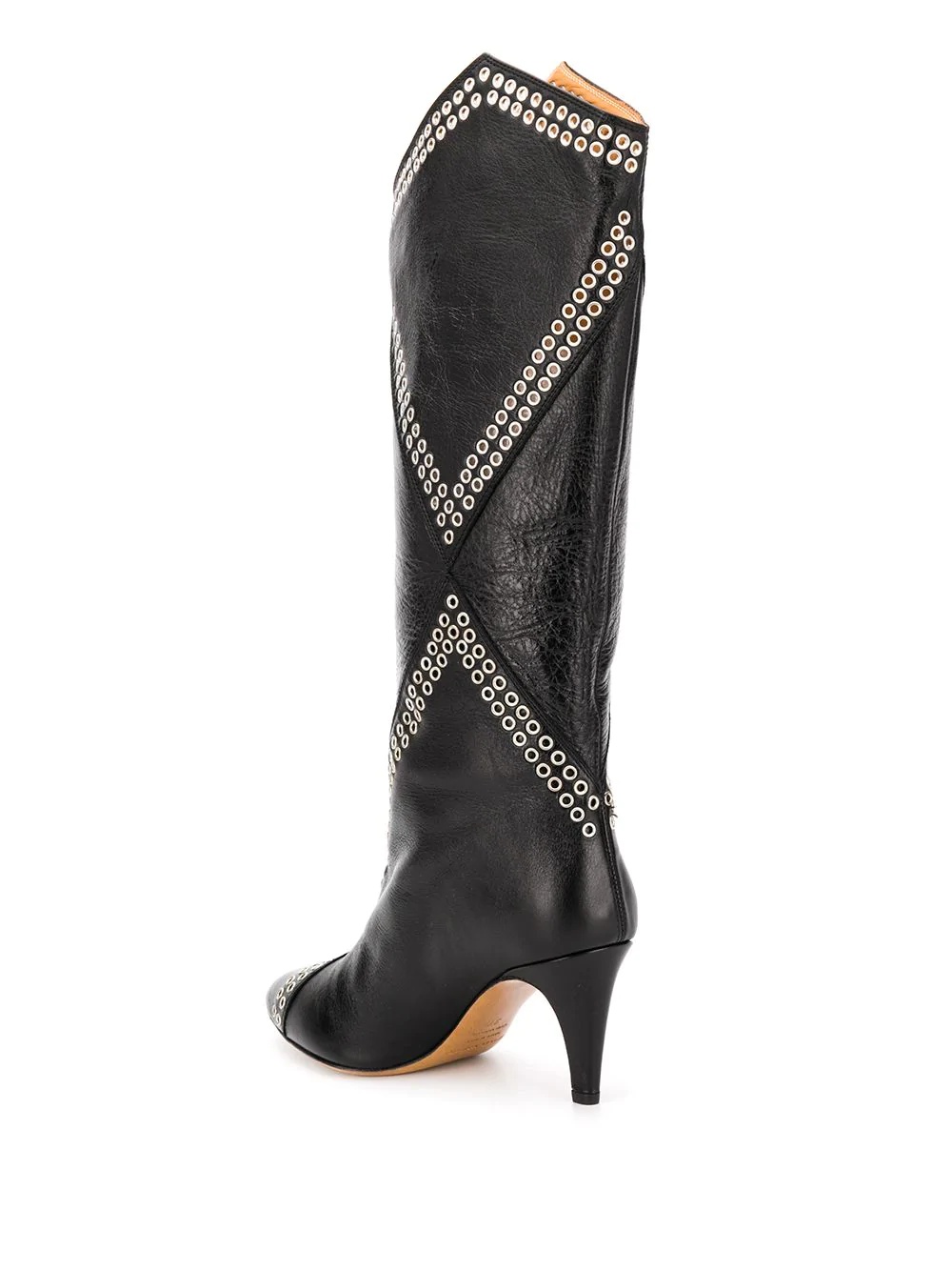 Lahia eyelet embellished calf-height boots - 3