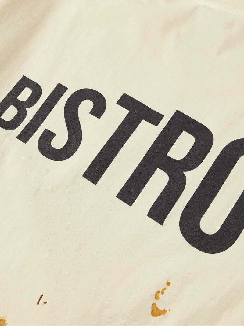 Paint-Splattered Distressed Printed Cotton-Jersey T-Shirt 3