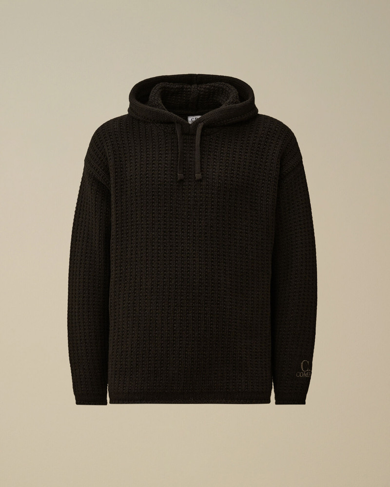 Lambswool GRS Boxy Hooded Sweater 1