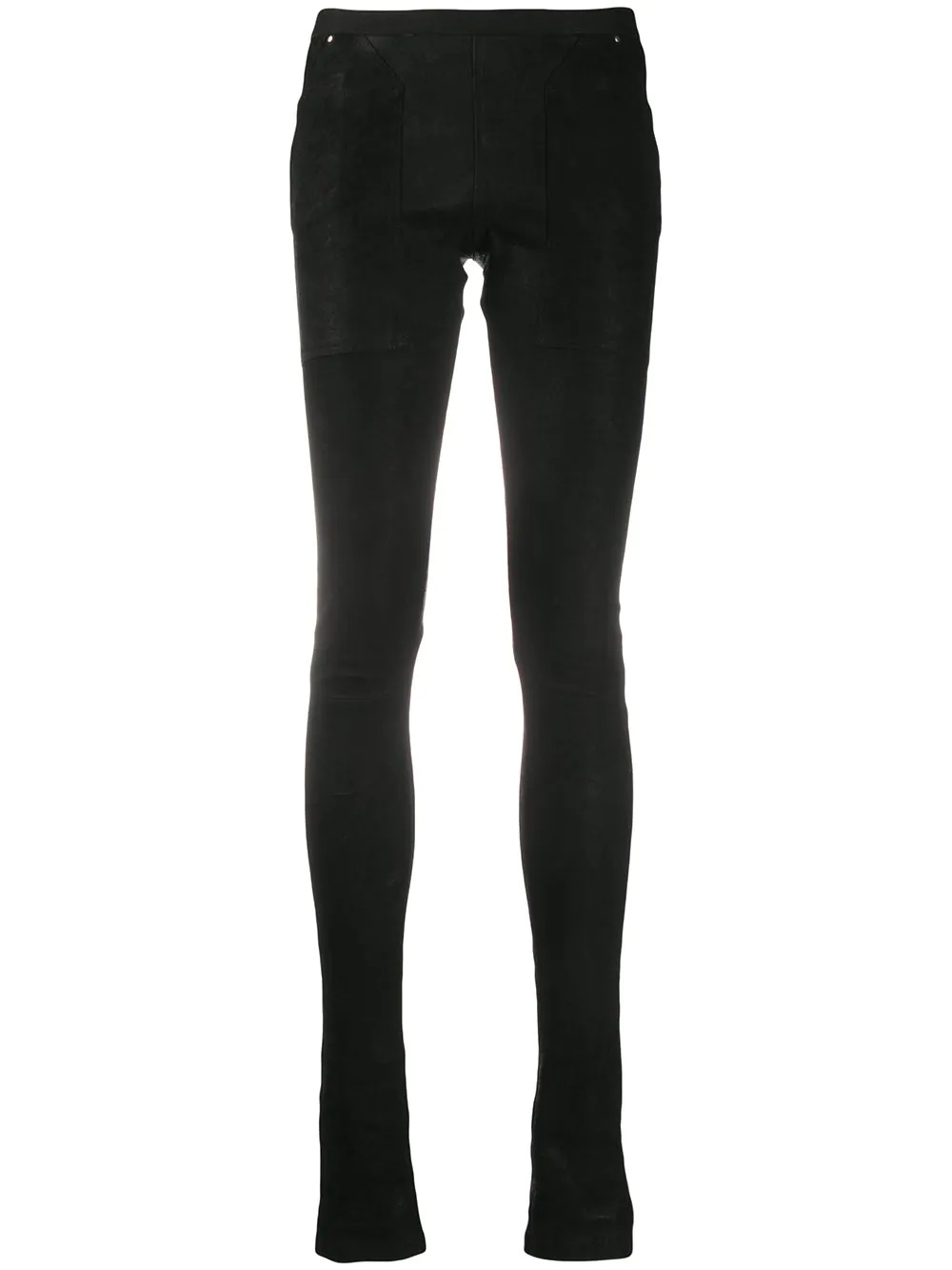 coated mid-rise leggings - 1