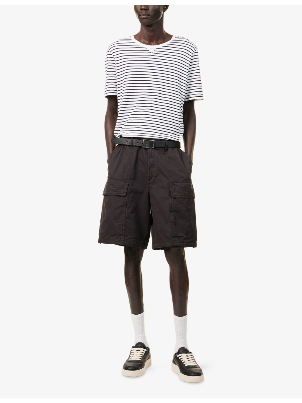 Cargo Drawstring Cotton And Silk Shorts - 2