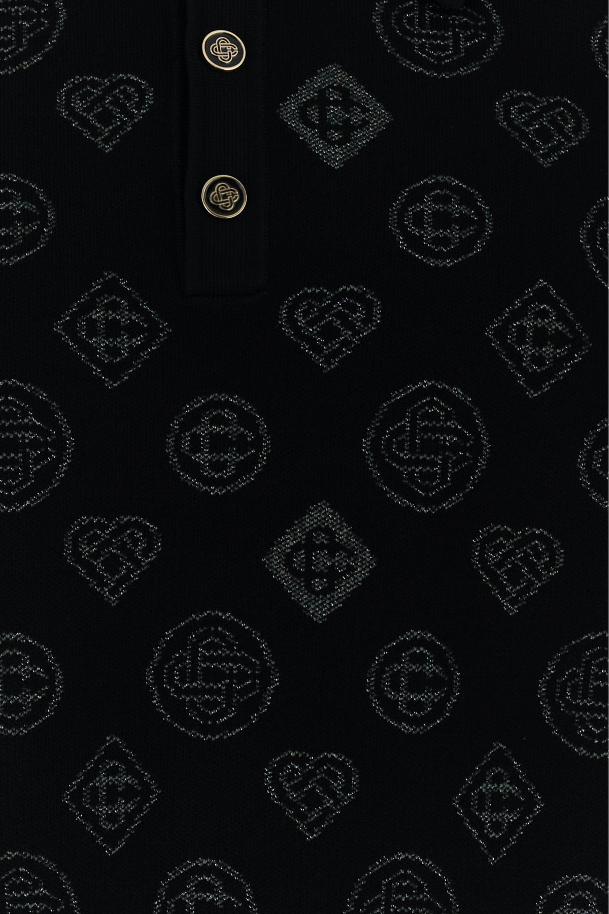 Embroidered viscosa blend polo shirt - 3