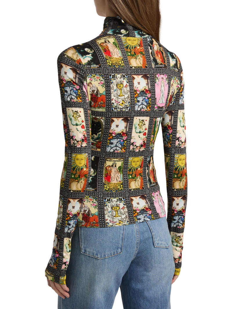 Women's Delaina Tarot Turtleneck Top - Enchanted Tarot 5