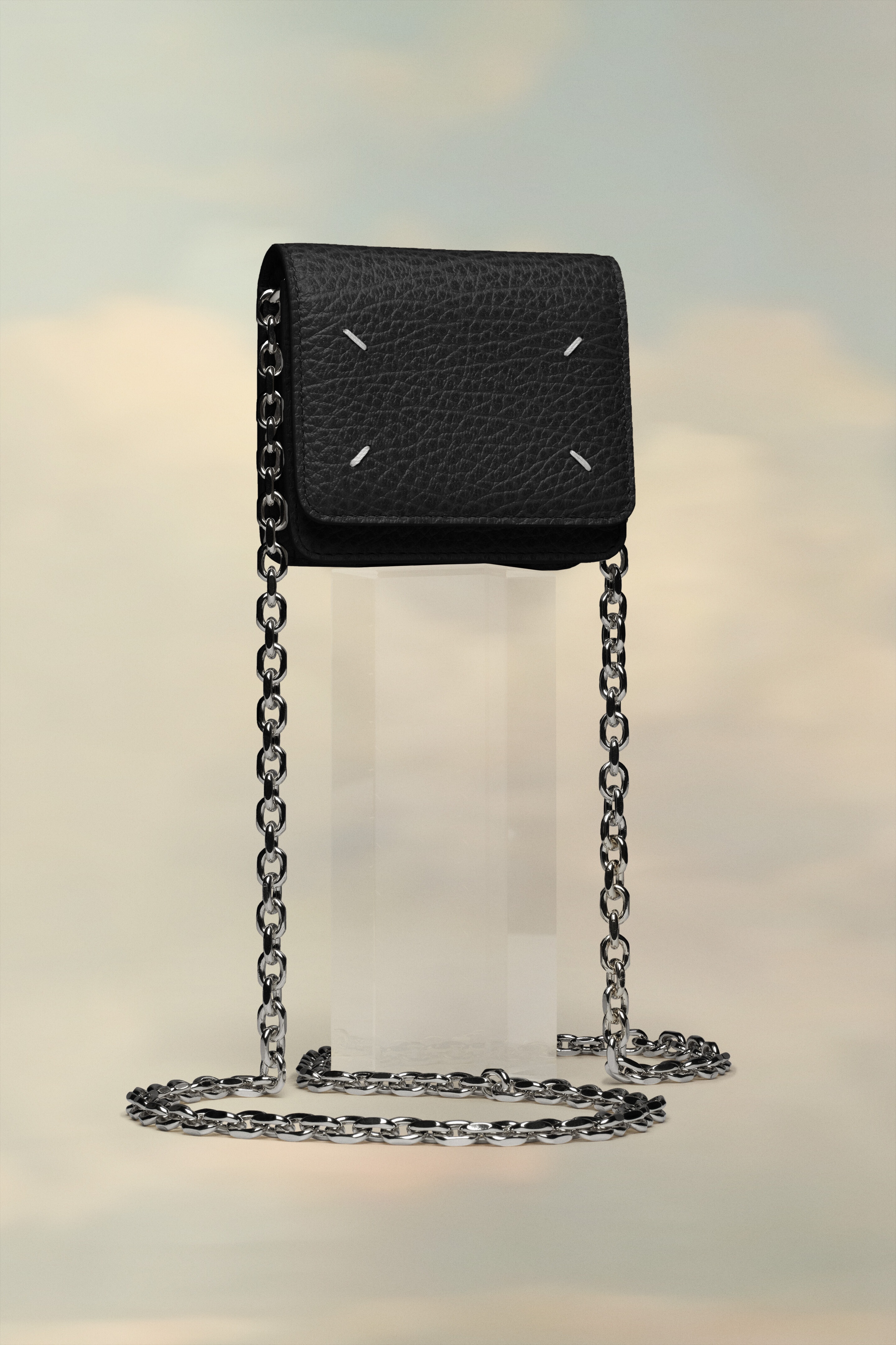 Four stitches chain wallet - 1