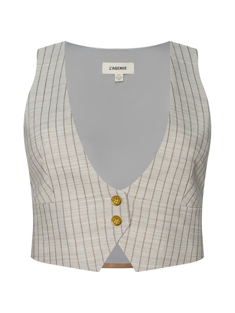 Devony Pinstriped Vest 1
