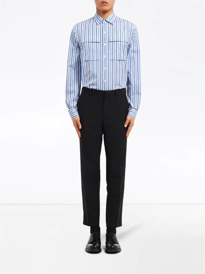 Prada striped pocket shirt outlook