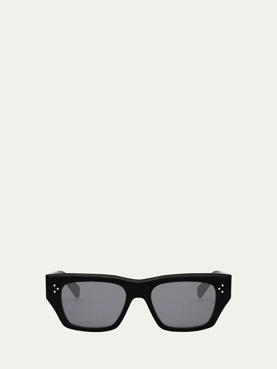 Men's Bold 3 Dots Polarized Square Sunglasses - 1