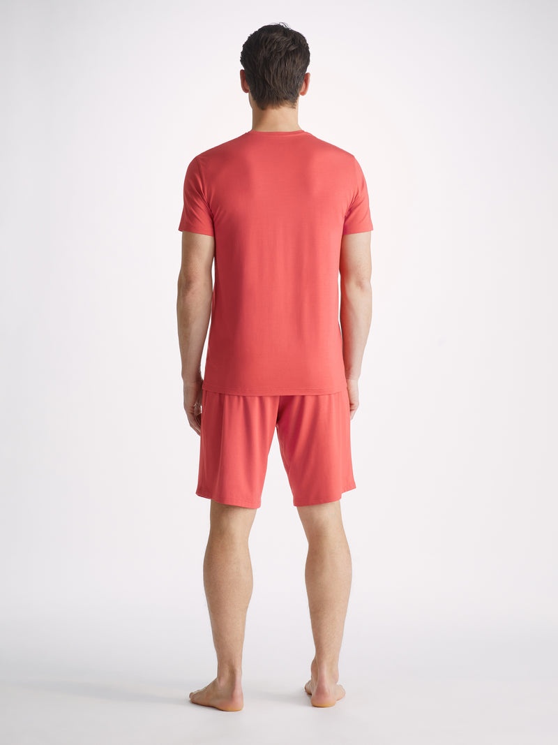 Men's Lounge Shorts Basel Micro Modal Stretch Paprika - 4