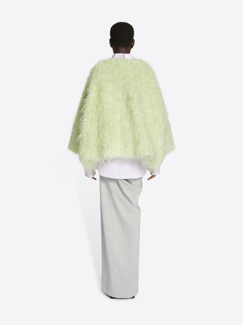 FAUX FUR COCOON JACKET 4