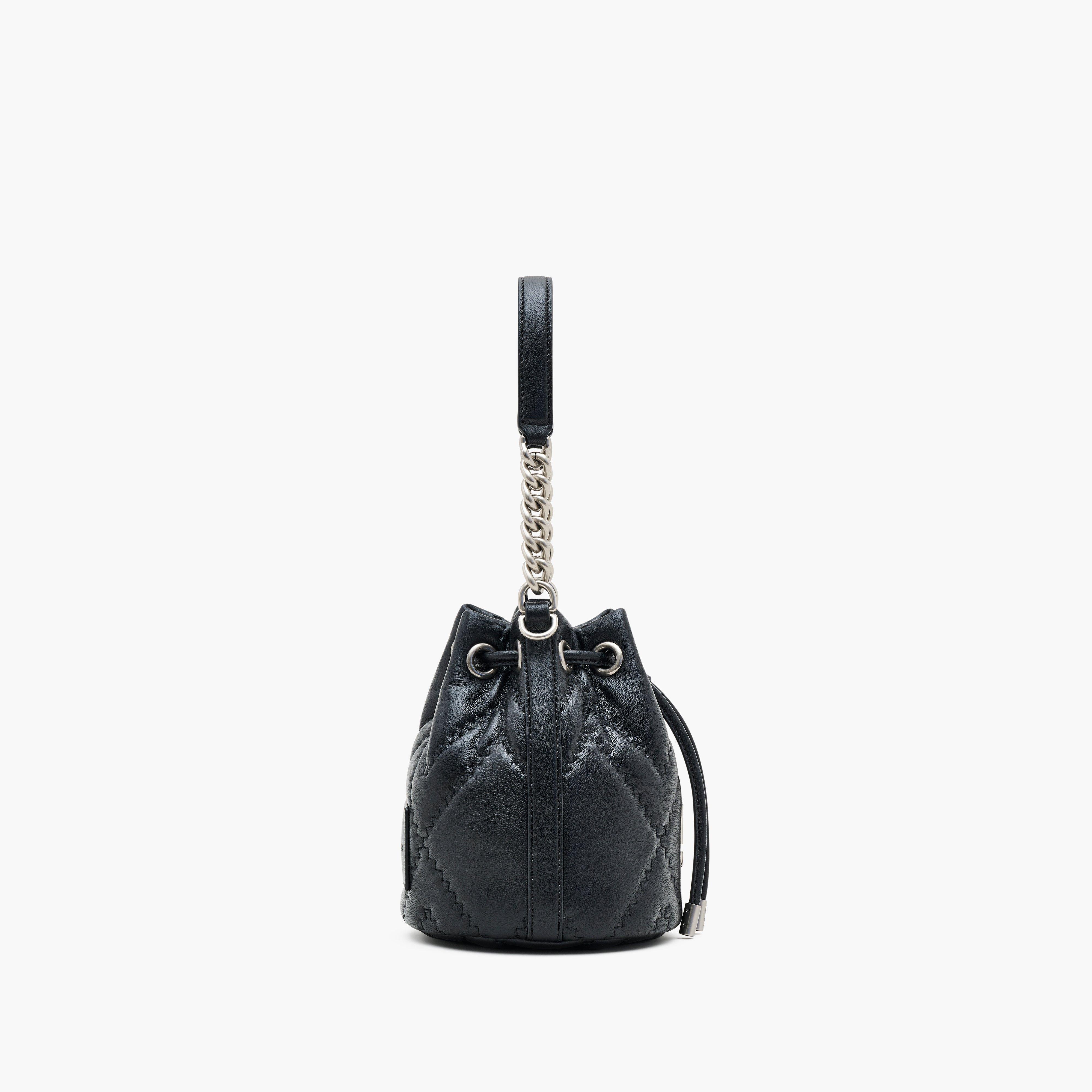 THE QUILTED LEATHER J MARC BUCKET BAG - 3
