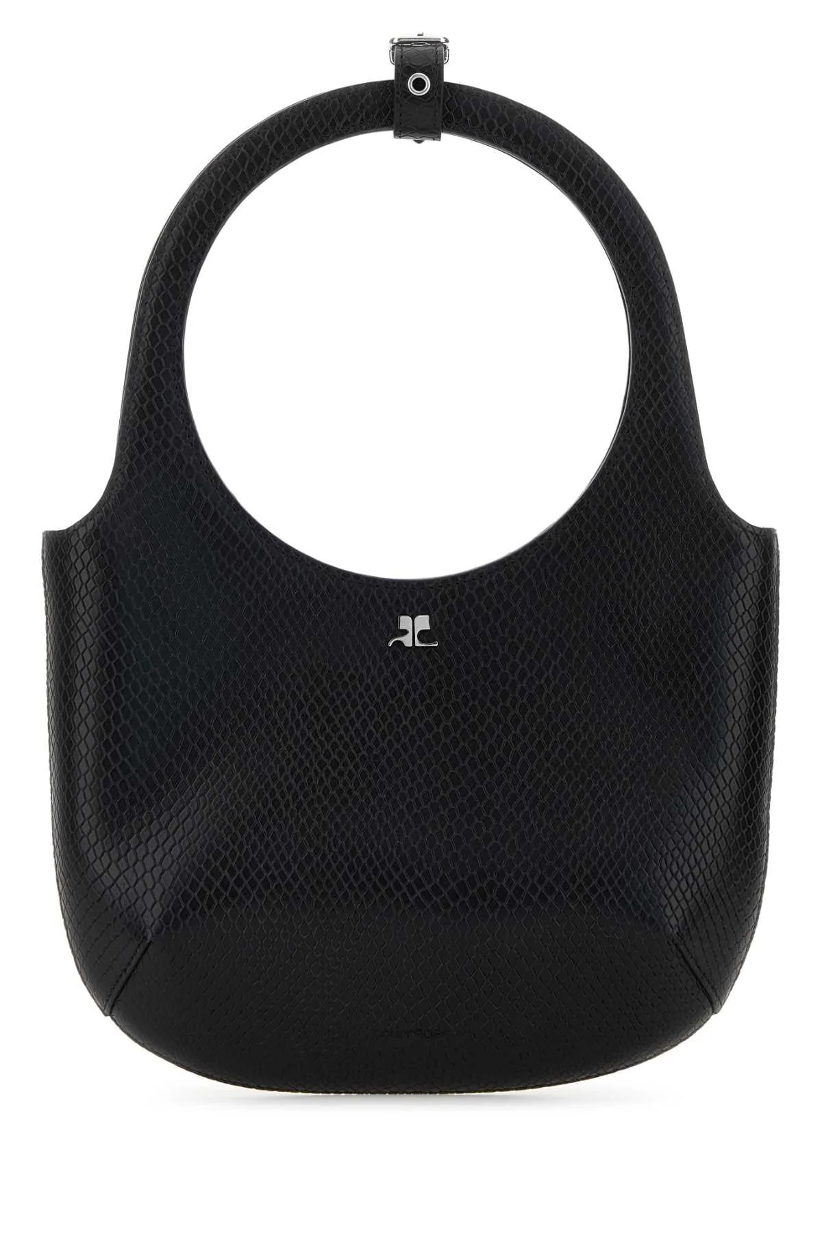 Courreges Women Black Leather Holy Handbag - 1