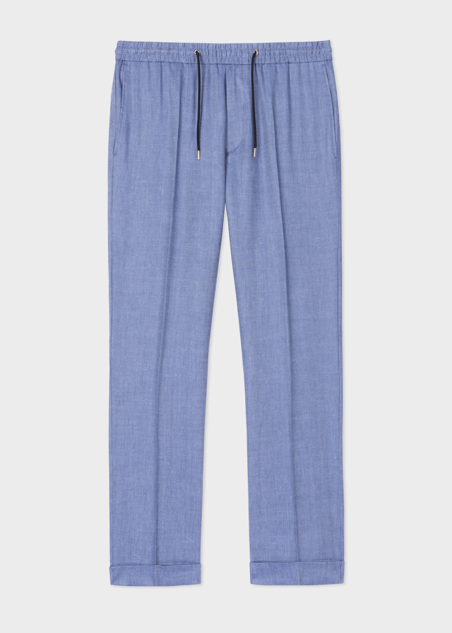Linen-Wool Drawstring Trousers - 1