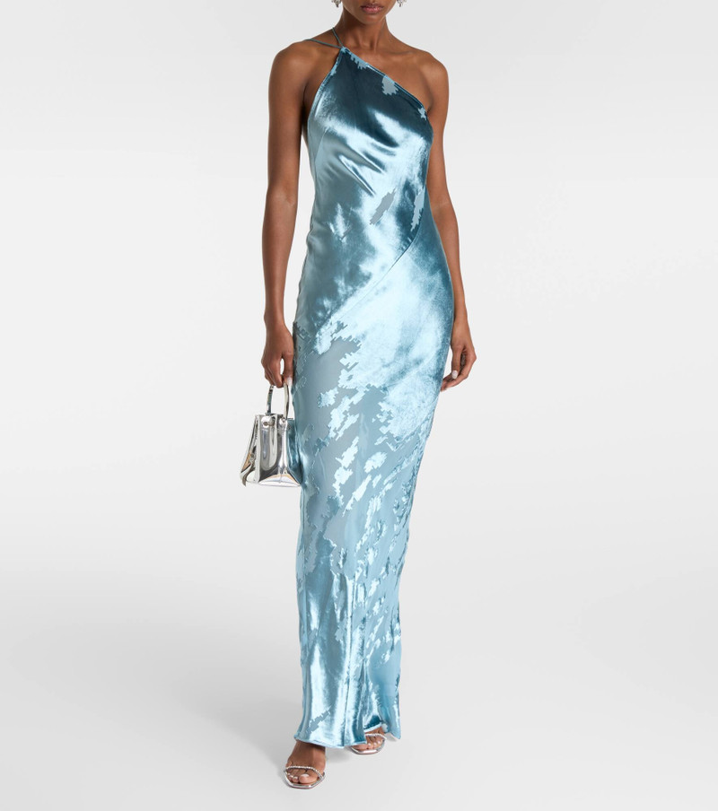 THE SEI Asymmetric velvet gown outlook