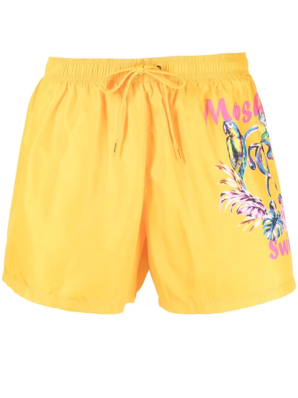 graphic-print swim shorts - 1