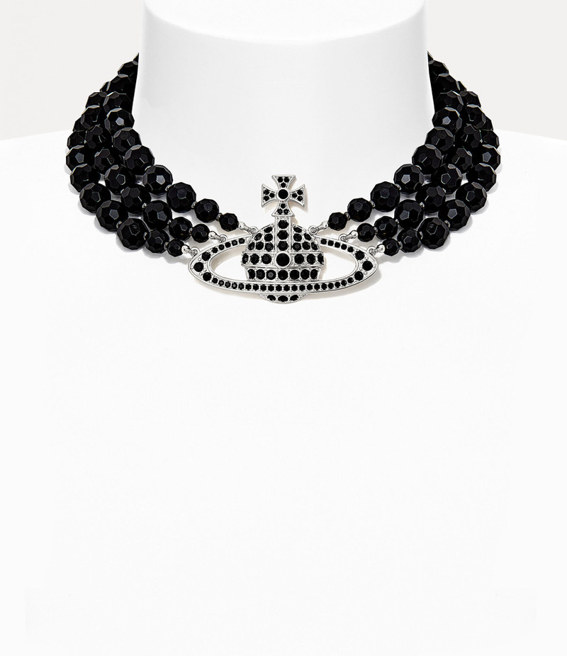 MESSALINE THREE ROW CHOKER - 1