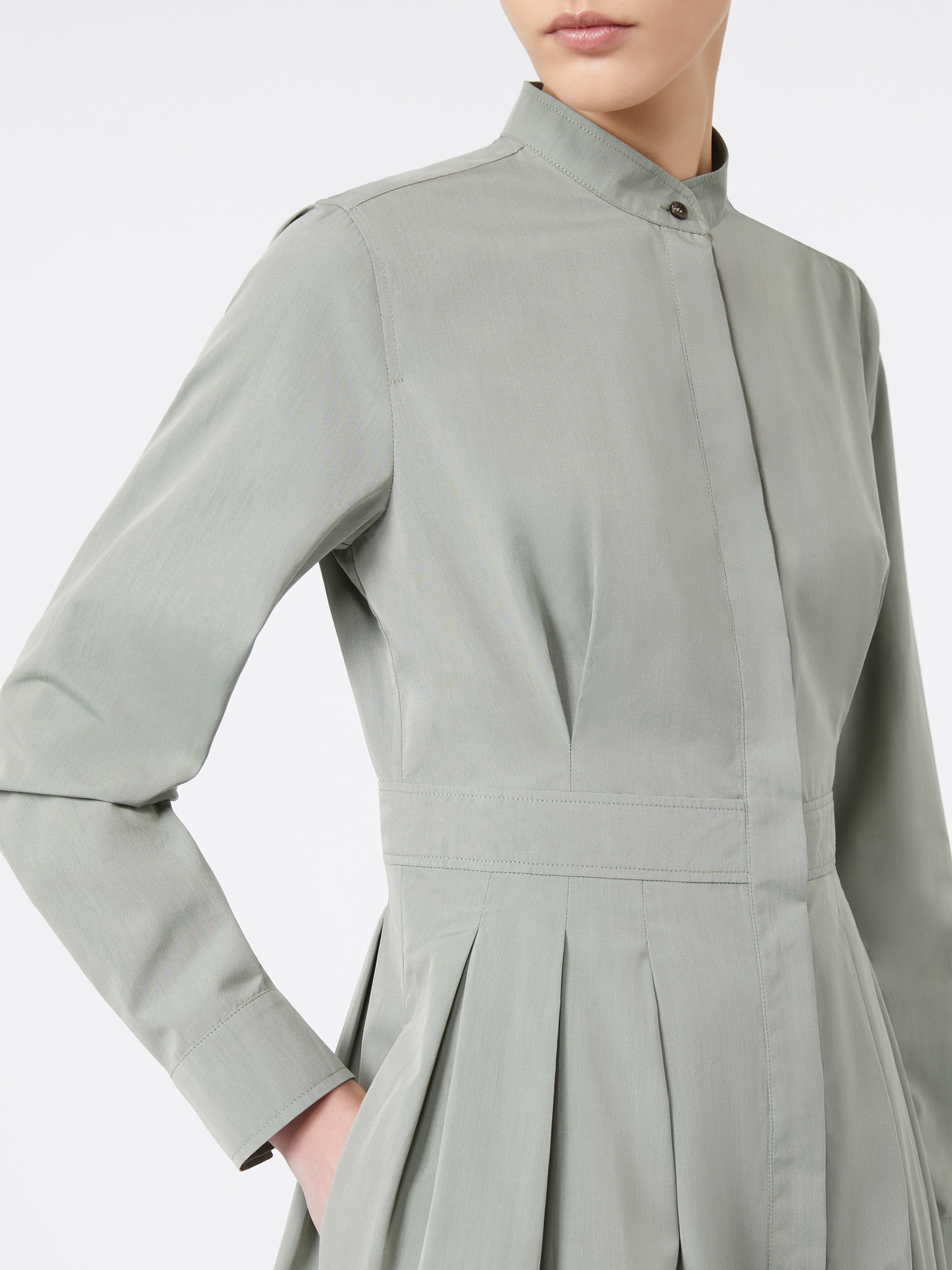 PAVIA Taffeta shirt dress - 5