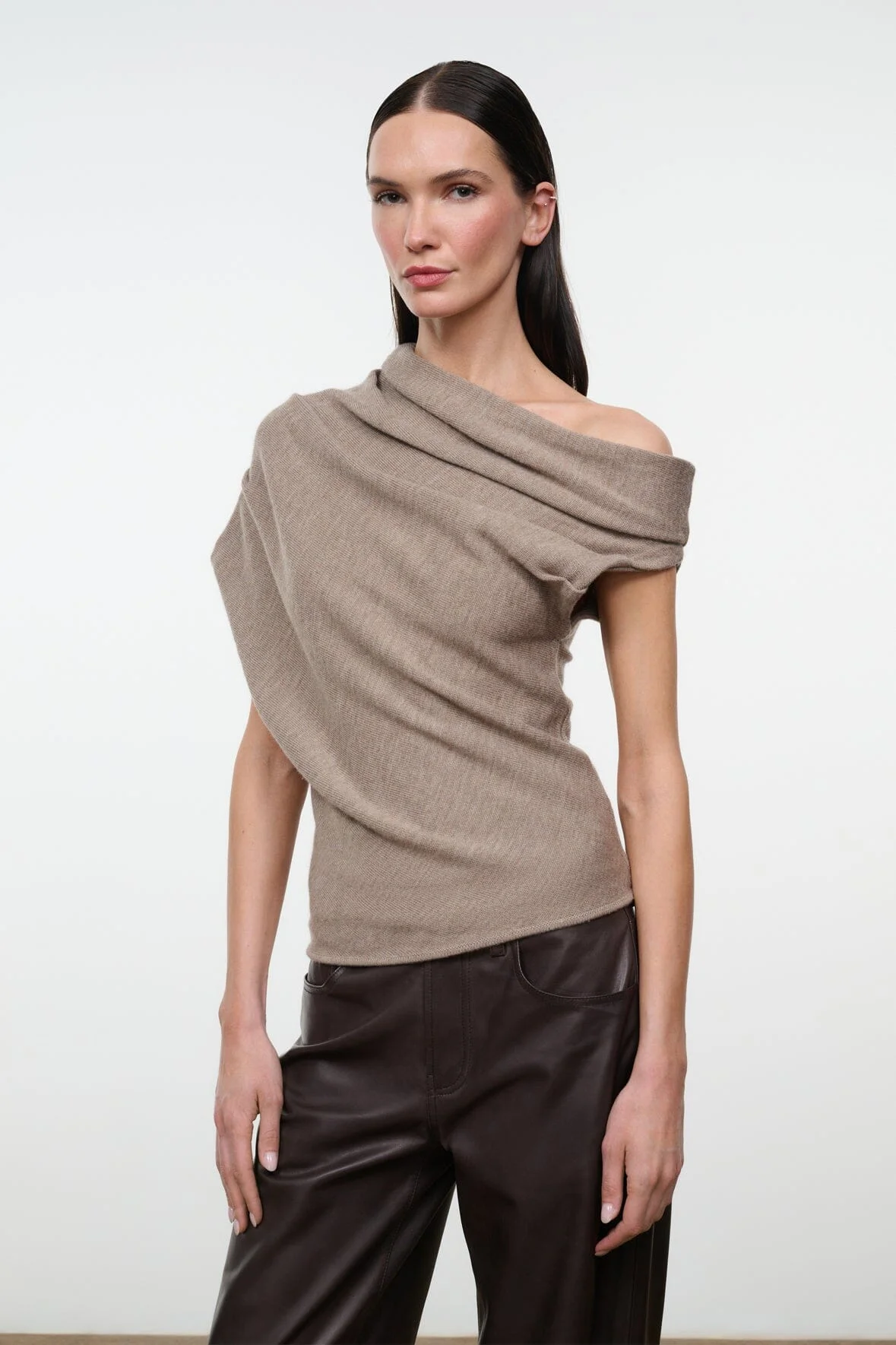 STAUD MABEL SWEATER SESAME - 1