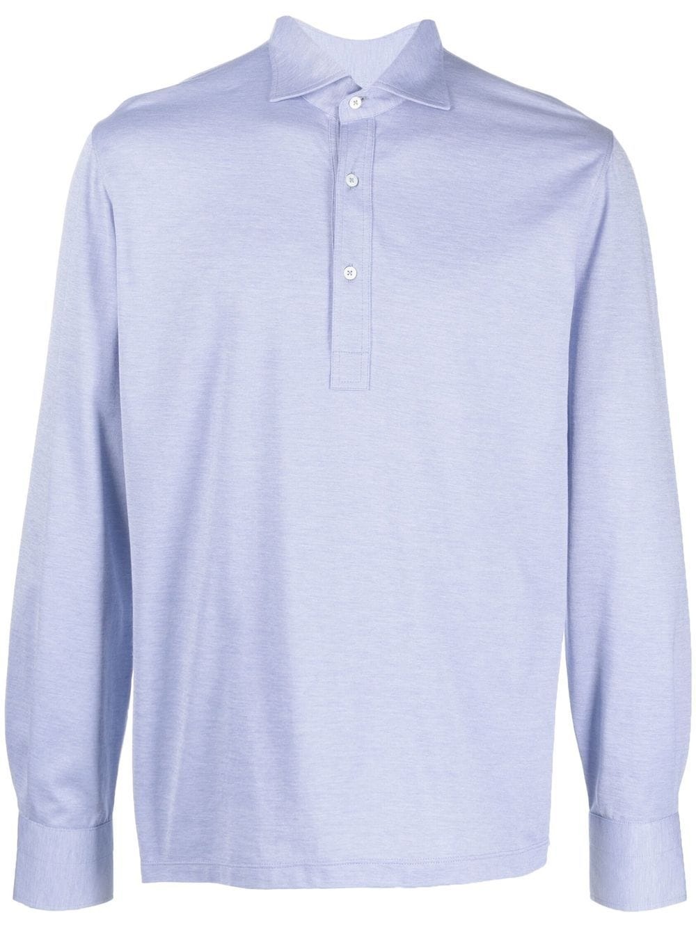 long-sleeve cotton shirt - 1