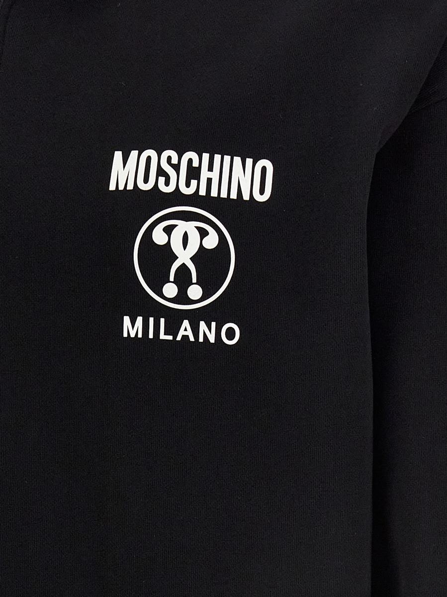 パーカー・フーディ Moschino FW23 Double Question Mark hoodie (A17247028 1555) Moschino Black Double Question Mark Hoodie for Men Online