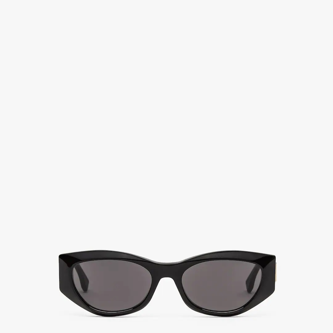 Fendace Logo black acetate sunglasses - 1