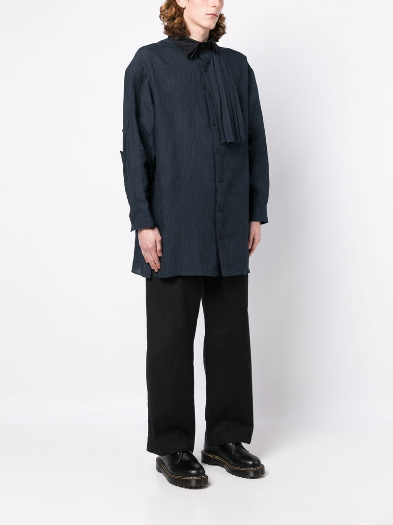 pleated-detail cotton shirt 3